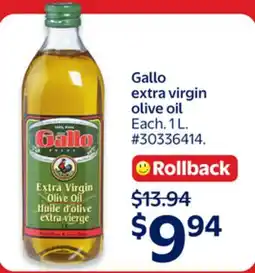 Walmart Gallo extra virgin olive oil offer