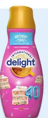 Walmart International Delight limited edition birthday cake coffee creamer offer