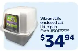 Walmart Vibrant Life enclosed cat litter pan offer