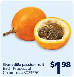 Walmart Granadilla passion fruit offer