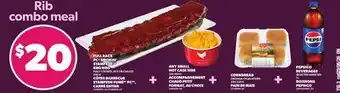 Independent Grocer Rib combo meal offer