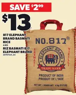 Independent Grocer 817 ELEPHANT BRAND BASMATI RICE offer