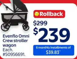 Walmart Evenflo Omni Crew stroller wagon offer