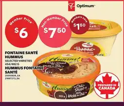 Independent Grocer FONTAINE SANTÉ HUMMUS, 454/482 G offer