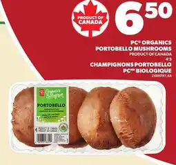 Independent Grocer PC ORGANICS PORTOBELLO MUSHROOMS, 4'S offer