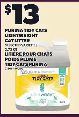Independent Grocer PURINA TIDY CATS LIGHTWEIGHT CAT LITTER offer