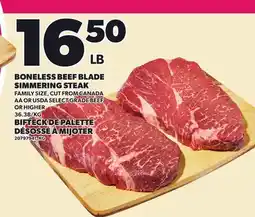 Independent Grocer BONELESS BEEF BLADE SIMMERING STEAK offer