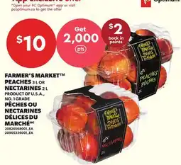 Independent Grocer FARMER'S MARKET PEACHES, 3 L OR NECTARINES, 2 L offer