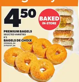 Independent Grocer PREMIUM BAGELS, 6'S offer