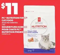 Independent Grocer PC NUTRITION FIRST CAT FOOD offer