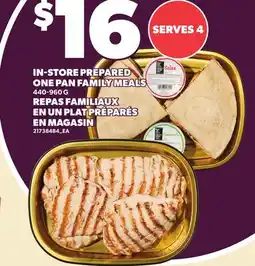 Independent Grocer IN-STORE PREPARED ONE PAN FAMILY MEALS offer