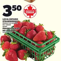 Independent Grocer LOCAL ONTARIO STRAWBERRIES, QUART offer