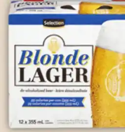 Food Basics SELECTION DE-ALCOHOLIZED BEER offer
