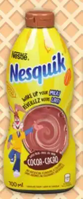 Food Basics NESTLÉ NESQUIK SYRUP OR NESTLÉ NESQUIK POWDER MIX offer