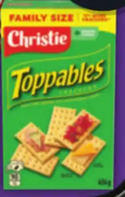 Food Basics CHRISTIE PREMIUM PLUS OR TOPPABLES FAMILY SIZE CRACKERS offer