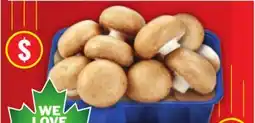 Food Basics WHOLE WHITE OR CREMINI MUSHROOMS offer