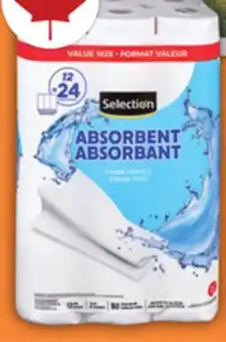Food Basics SELECTION BATHROOM TISSUE 30 = 59'S PAPER TOWELS 12'S offer