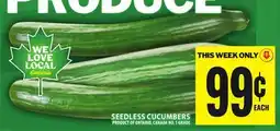 Food Basics SEEDLESS CUCUMBERS offer