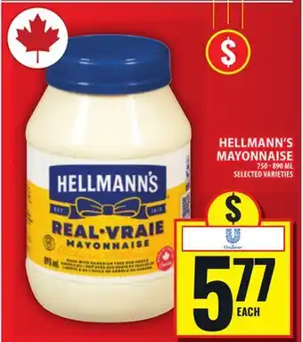 Food Basics HELLMANN'S MAYONNAISE offer