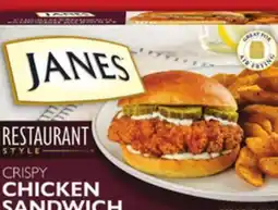 Food Basics JANES RESTAURANT STYLE FULLY COOKED FILLETS, BITES OR BURGERS offer