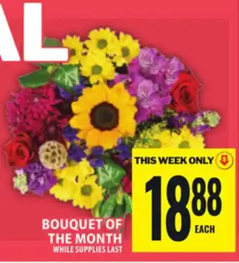 Food Basics BOUQUET OF THE MONTH offer