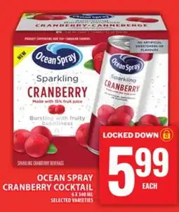 Food Basics OCEAN SPRAY CRANBERRY COCKTAIL offer