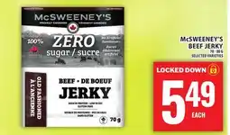 Food Basics McSWEENEY'S BEEF JERKY offer