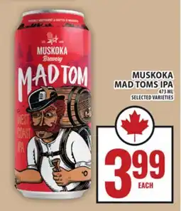 Food Basics MUSKOKA MAD TOMS IPA offer