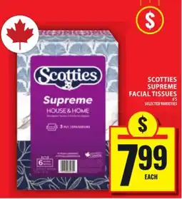 Food Basics SCOTTIES SUPREME FACIAL TISSUES offer