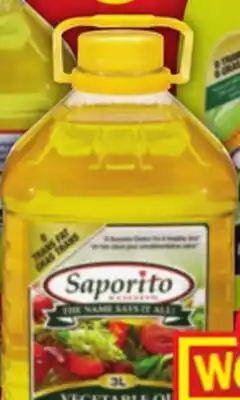 Food Basics SAPORITO VEGETABLE, CANOLA OR CORN OIL offer