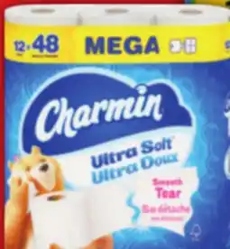 Food Basics CHARMIN BATHROOM TISSUE, BOUNTY PAPER TOWEL offer