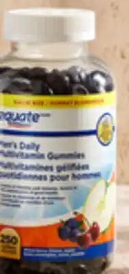 Walmart Paq. de 250 gélifiés de multivitamines quotidiennes Equate pour hommes ou femmes offer
