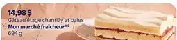 Walmart Gâteau étagé chantilly et baies Mon marché fraîcheur offer
