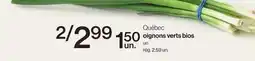 Avril Québec oignons verts bios offer