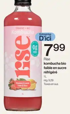 Avril Rise kombucha bio faible en sucre réfrigéré offer