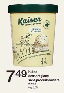 Avril Kaiser dessert glacé sans produits laitiers offer
