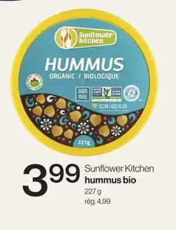 Avril Sunflower Kitchen hummus bio offer