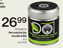 Avril Thé matcha bio récolte d'été offer