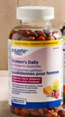 Walmart Paq. de 250 gélifiés de multivitamines quotidiennes Equate pour hommes ou femmes offer