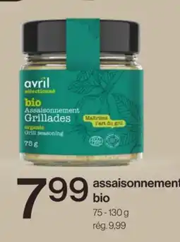 Avril assaisonnement bio offer