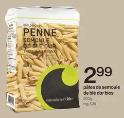 Avril pâtes de semoule de blé dur bios offer