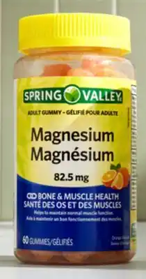 Walmart Paq. de 60 gélifiés de magnésium Spring Valley offer