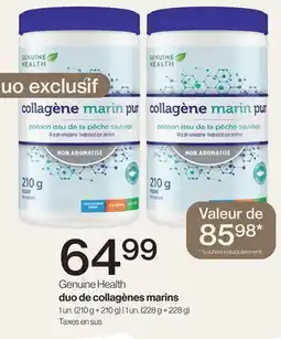 Avril Genuine Health duo de collagènes marins offer