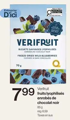 Avril Verifruit fruits lyophilisés enrobés de chocolat noir offer