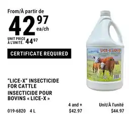BMR INSECTICIDE FOR CATTLE offer
