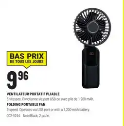 BMR VENTILATEUR PORTATIF PLIABLE offer