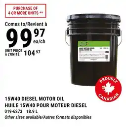 BMR 15W40 DIESEL MOTOR OIL offer