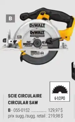 BMR SCIE CIRCULAIRE offer