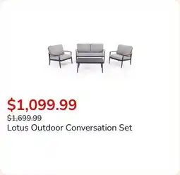 Club Piscine Lotus Outdoor Conversation Set offer