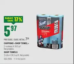 BMR CHIFFONS SHOP TOWEL offer